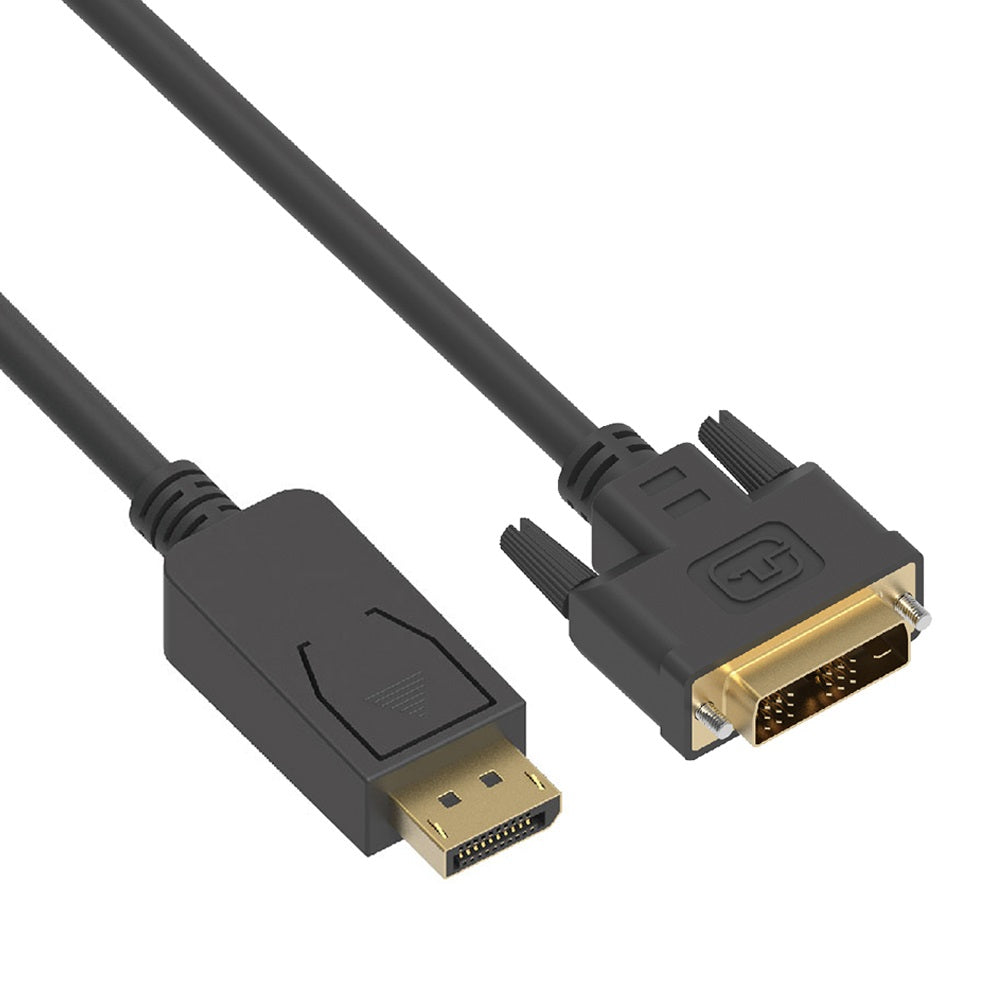 Display Port Male to DVI Male Cable Display Port Male to DVI Male Cable